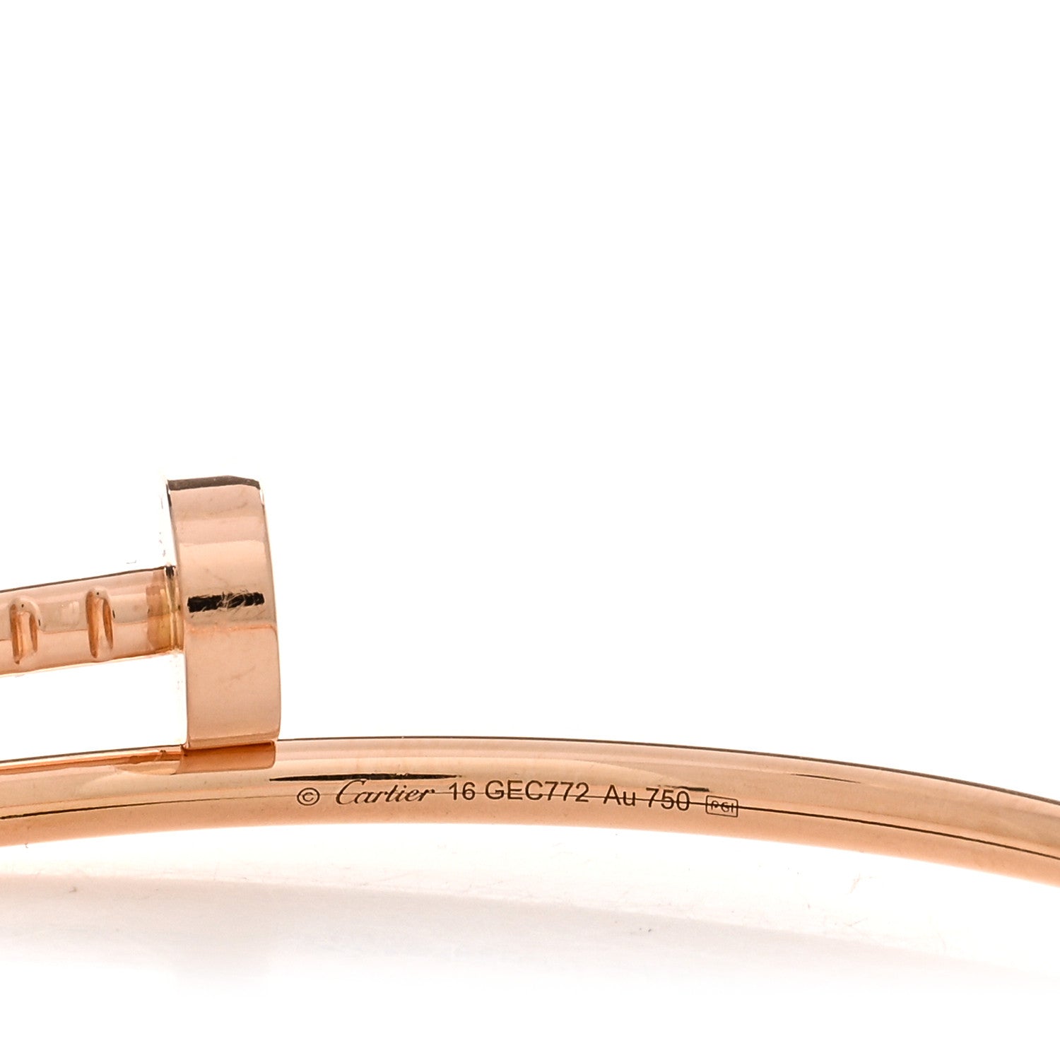 Cartier 18K Pink Gold Small Juste Un Clou Bracelet 16 3 of 4
