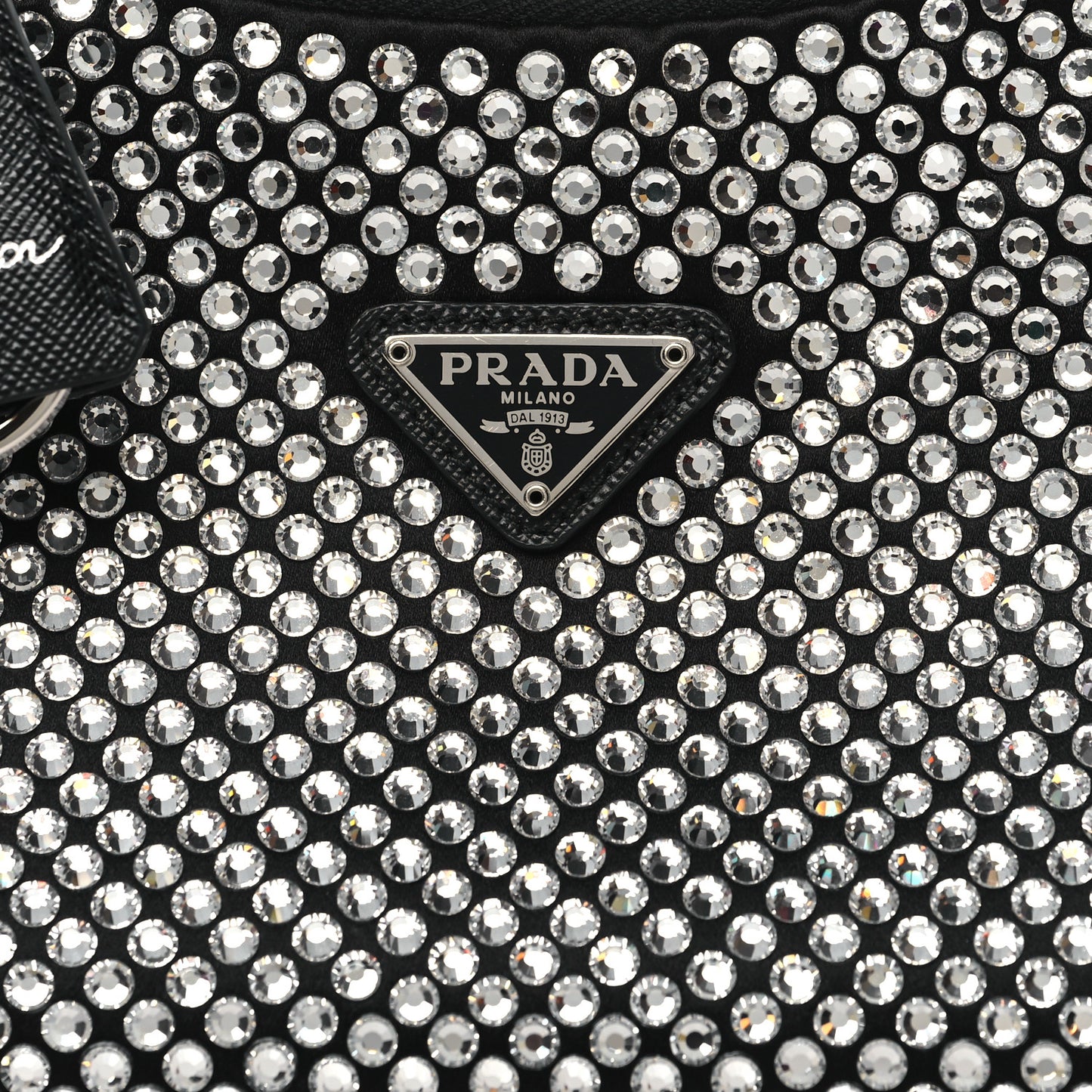 Satin Crystal Mini Re-Edition 2000 Bag Cristal