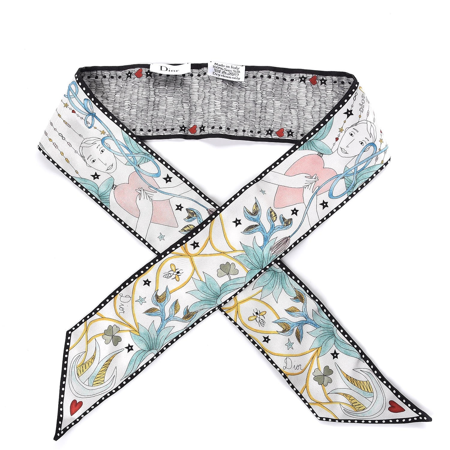 Christian Dior Silk L'Amoureux Mitzah Scarf 1 of 4