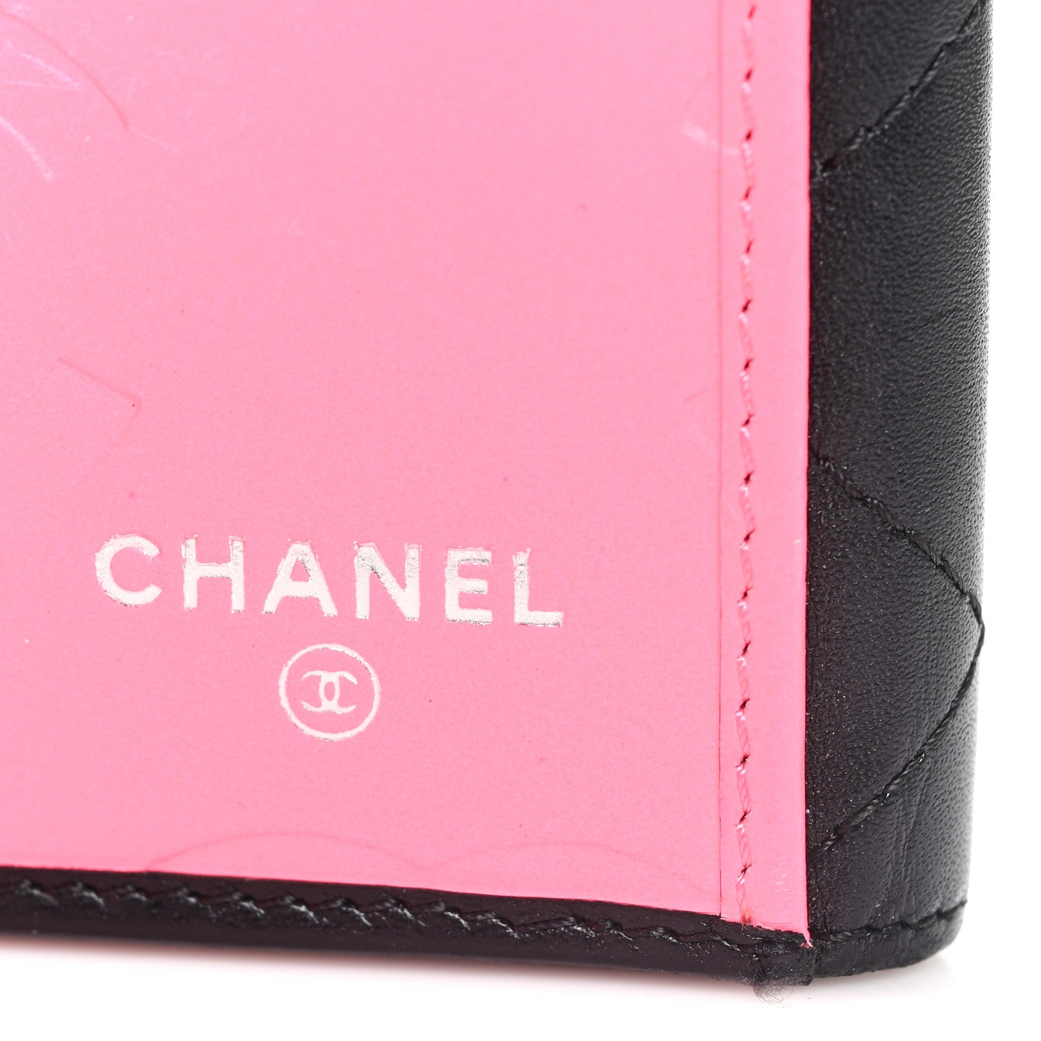Chanel Calfskin Quilted Cambon Tri-Fold Wallet Black Black 7 of 9