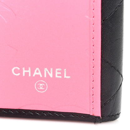 Chanel Calfskin Quilted Cambon Tri-Fold Wallet Black Black 7 of 9