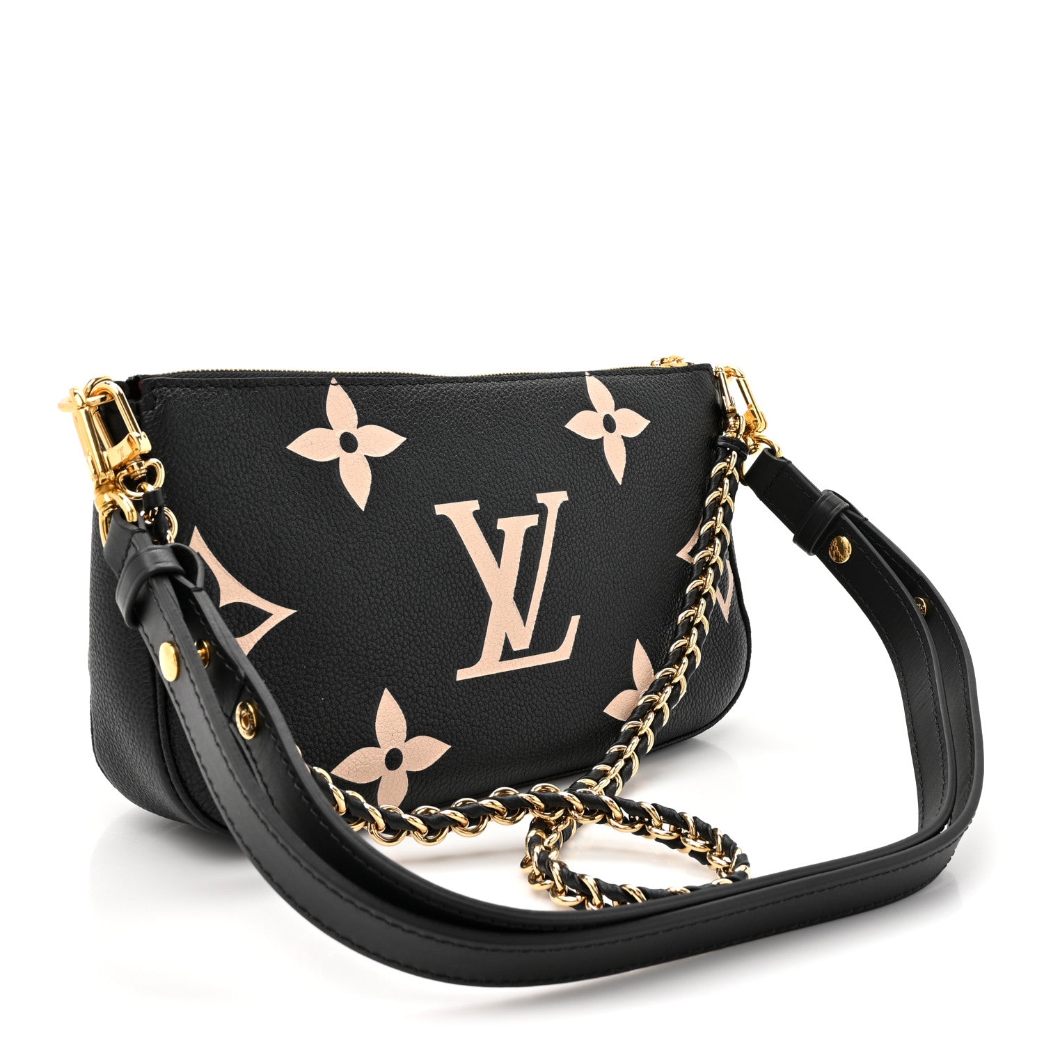 Louis Vuitton Empreinte Monogram Giant Multi Pochette Accessories Black Beige 3 of 10