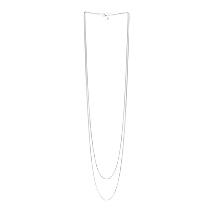 David Yurman Sterling Silver 14K Yellow Gold 1.7mm Box Chain Necklace 72" 6 of 8
