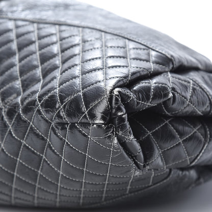 Chanel Vinyl Quilted Melrose Degrade Tote Black 10 of 14