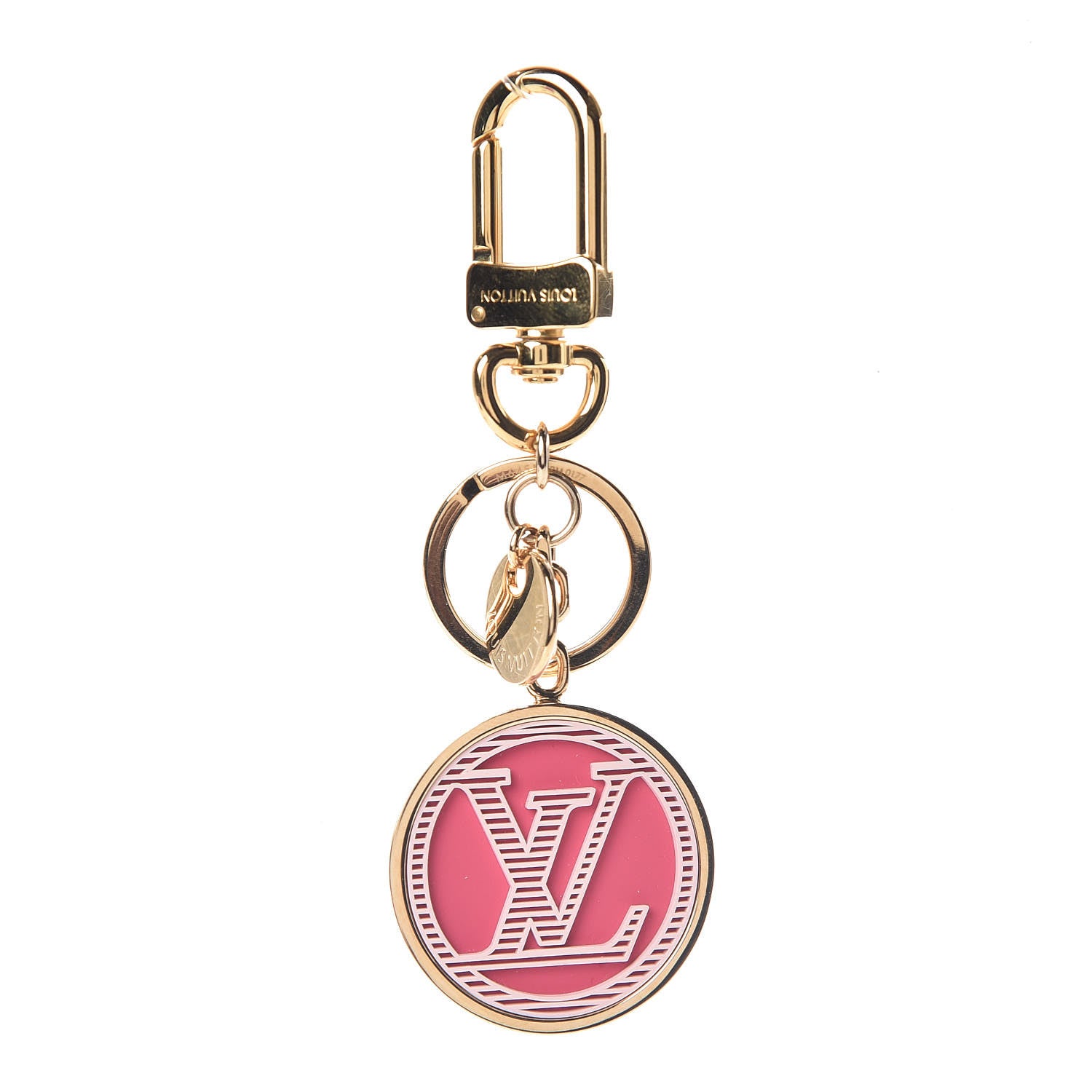 Louis Vuitton LV Circle Bag Charm Key Holder Pink 1 of 5