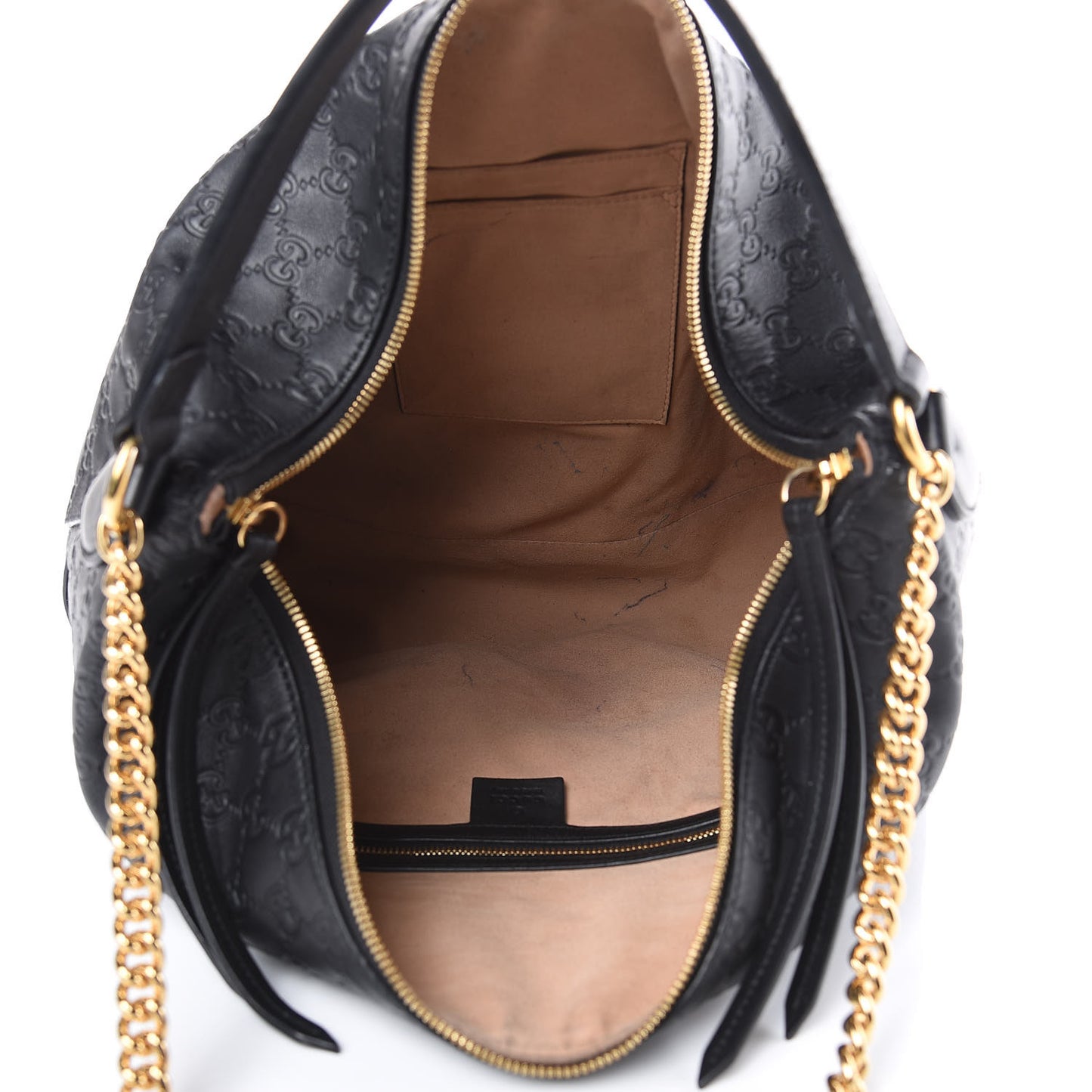 Guccissima Signature Large Linea A Hobo Black