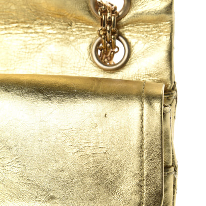 Chanel Metallic Aged Calfskin Quilted 2.55 Reissue 225 Flap Gold 10 of 18