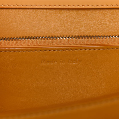 Celine Spazzolato Calfskin Medium Classic Box Flap Bag Daffodil 2 of 14