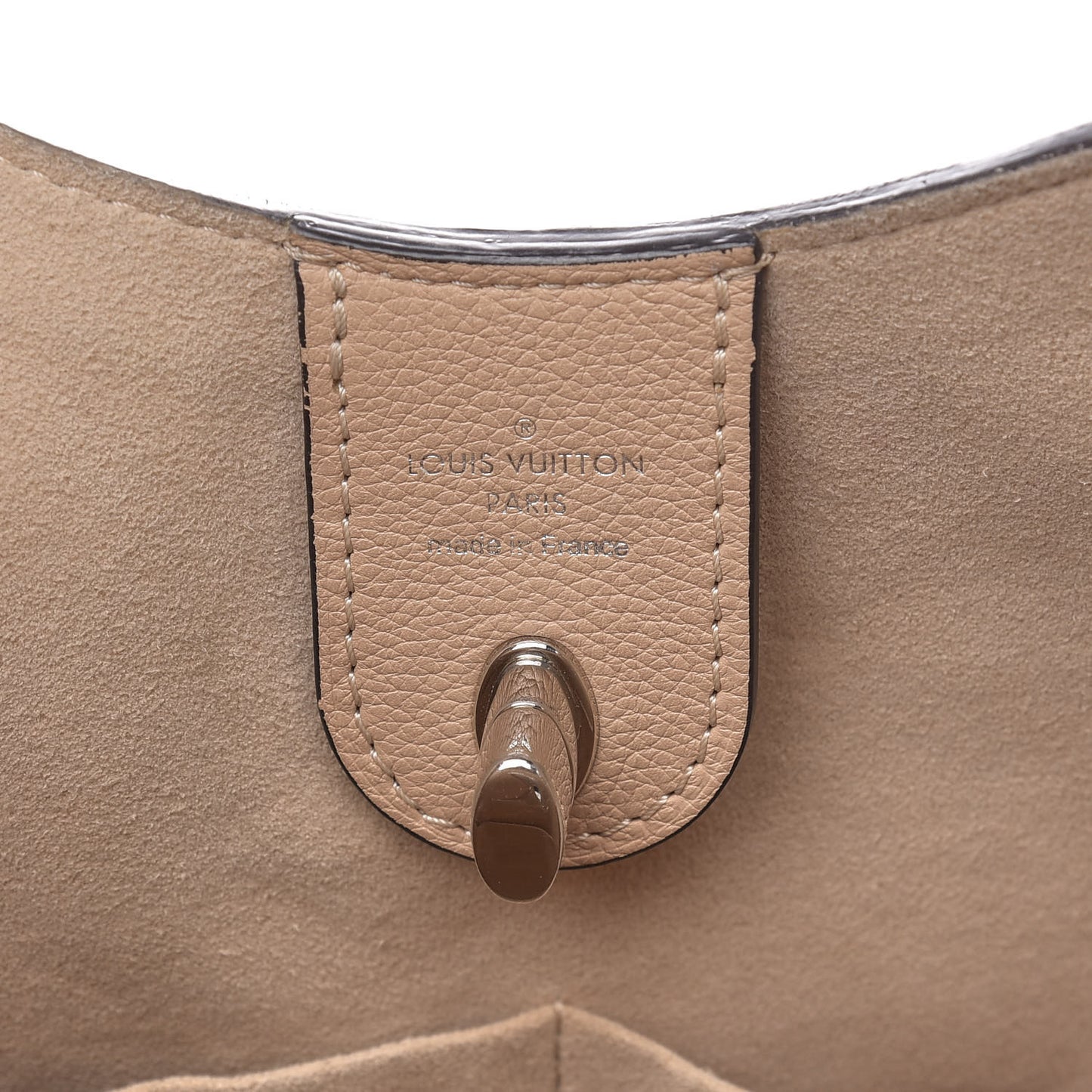 Calfskin Lockme Hobo Beige