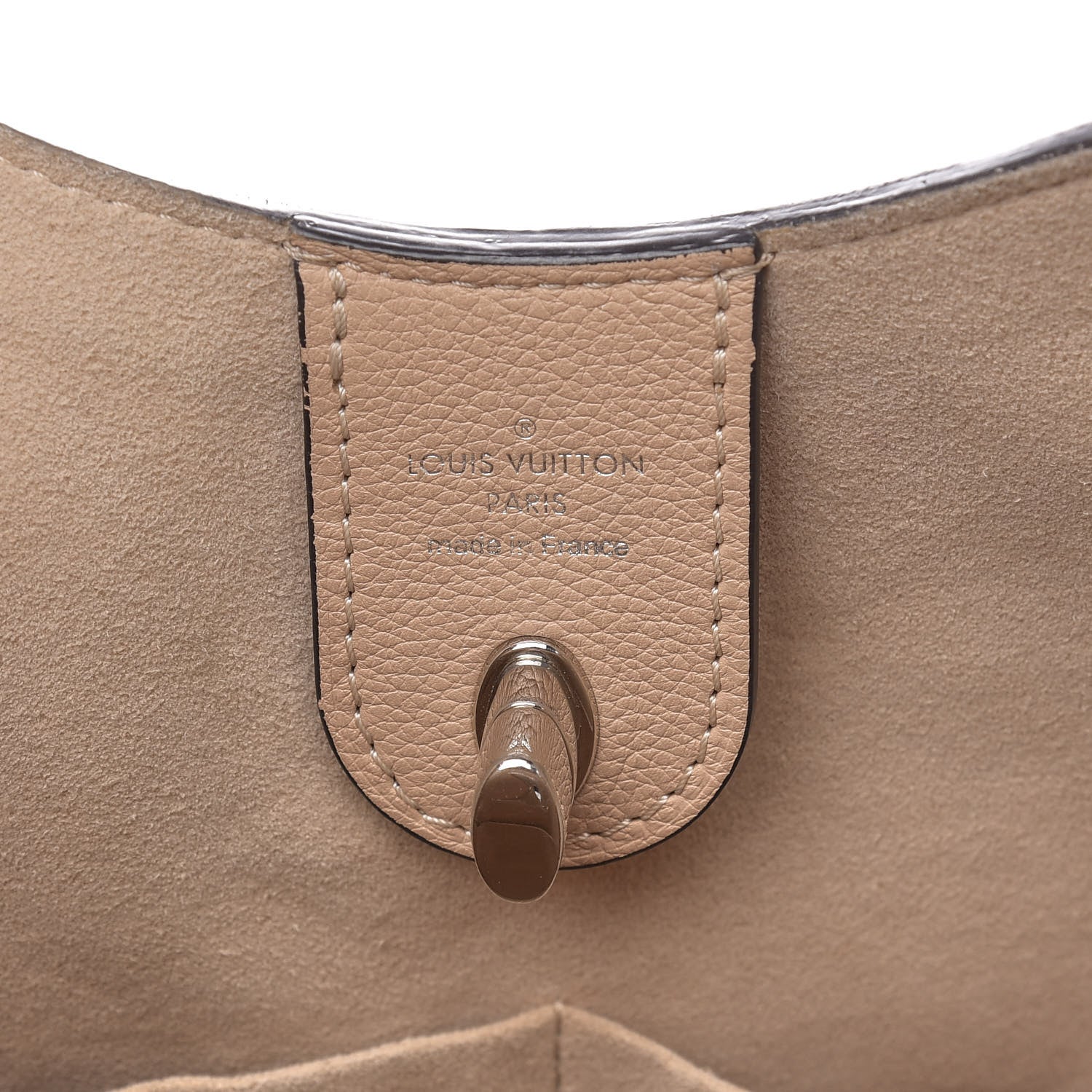 Louis Vuitton Calfskin Lockme Hobo Beige 6 of 15