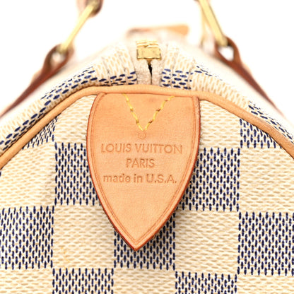 Louis Vuitton Damier Azur Speedy 35 6 of 10