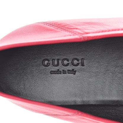 Gucci Lambskin Womens Brixton Horsebit Loafers 39.5 Hot Pink 7 of 12