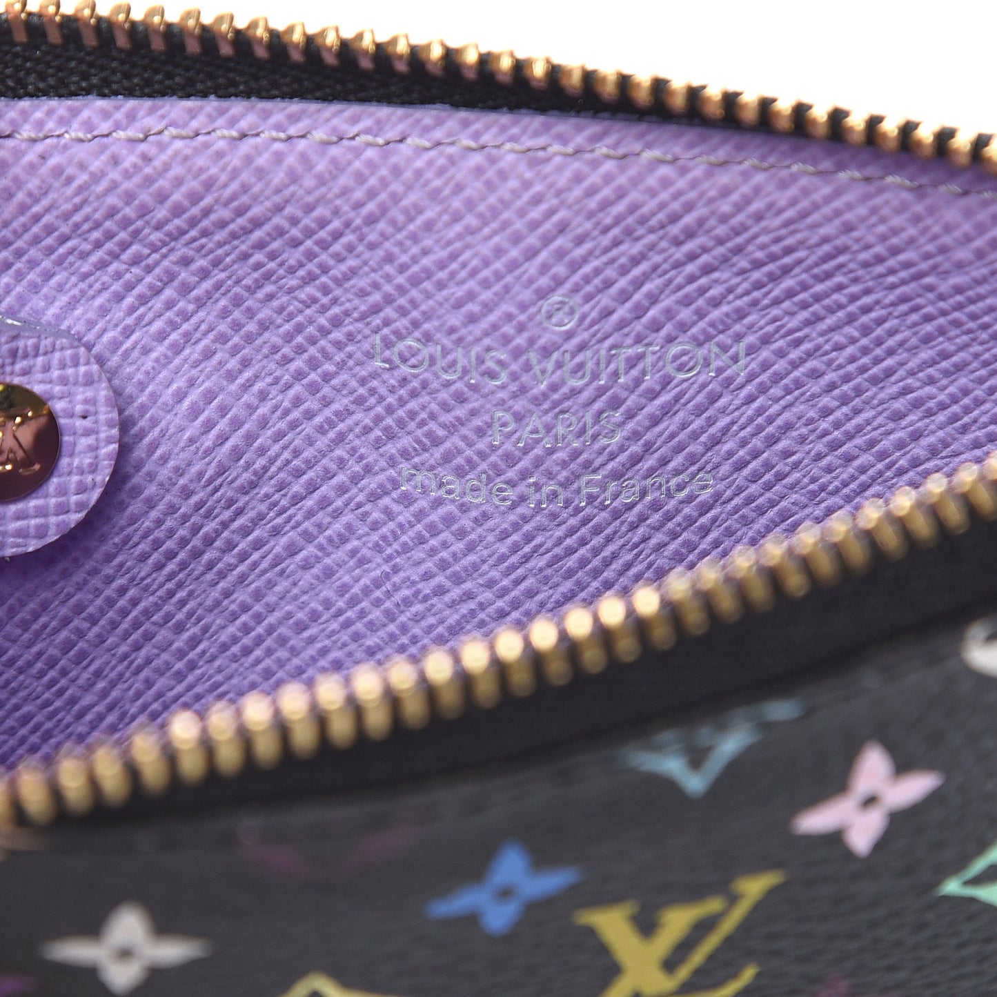 Monogram Multicolor Key Pouch Black Grenade