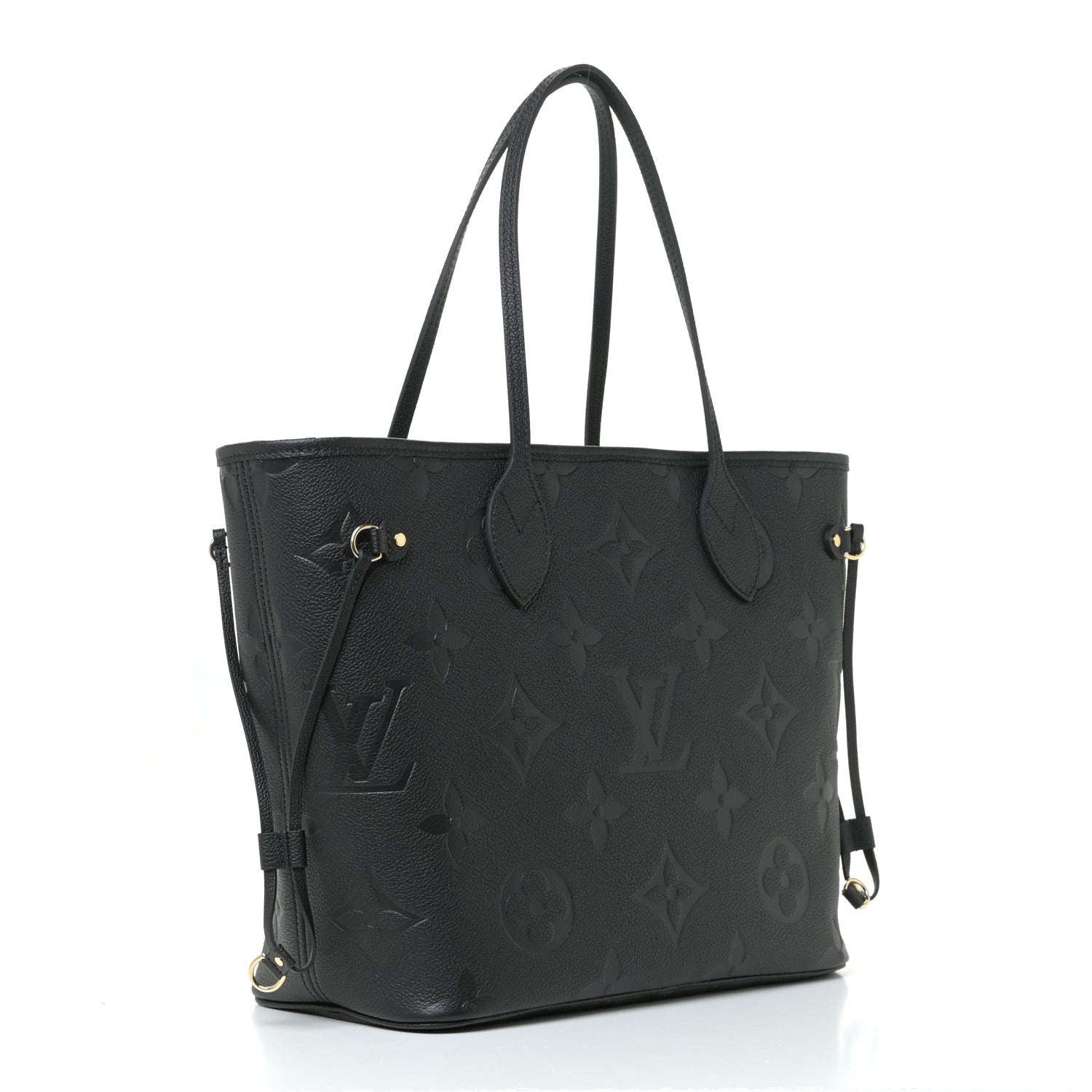 Louis Vuitton Empreinte Monogram Giant Neverfull MM Black 3 of 9