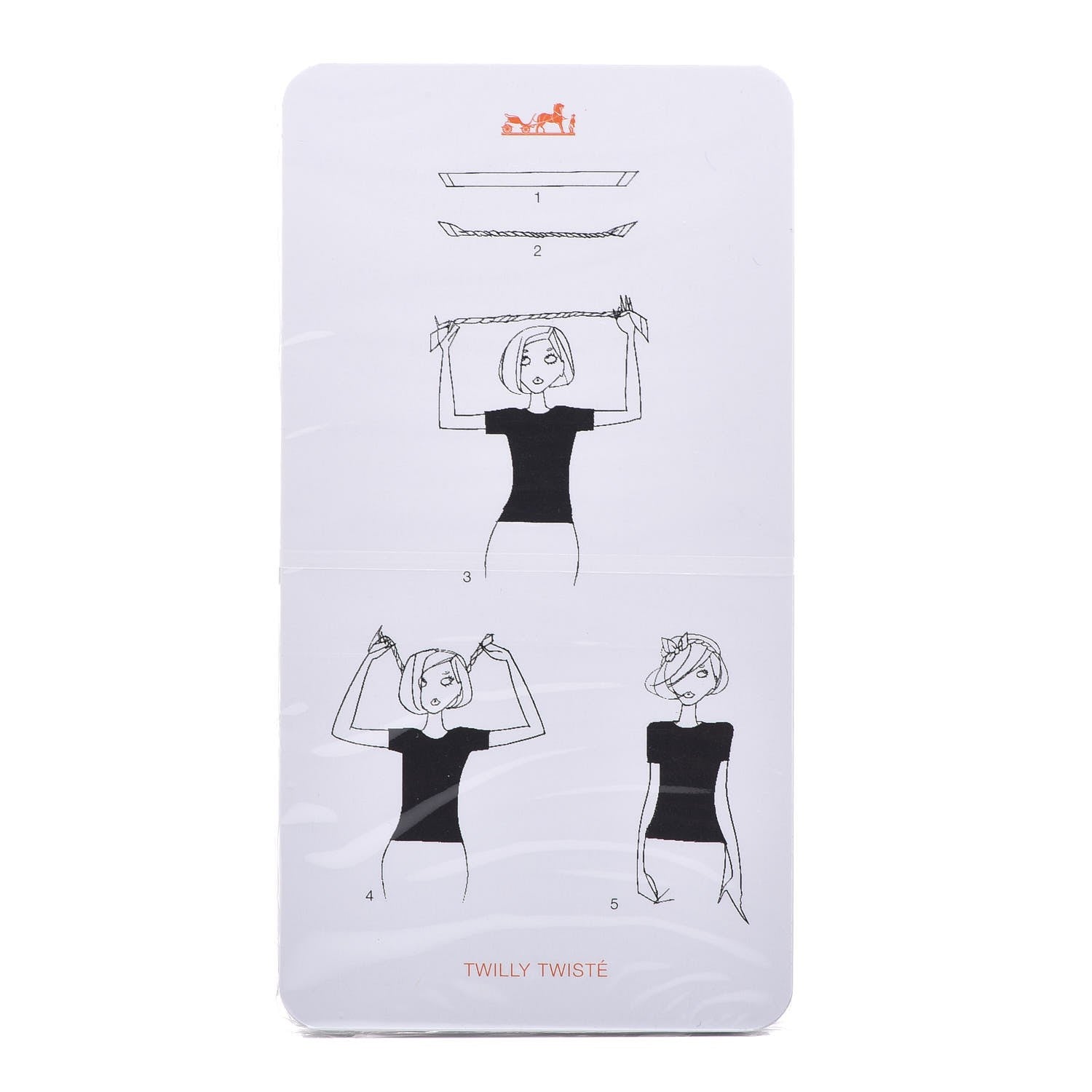 Hermes Knotting Cards Cartes A Nouer Carre Scarf Guide 3 of 4