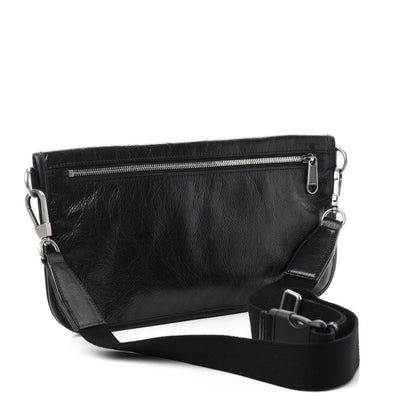 Gucci Fluffy Calfskin Morpheus Messenger Bag Black 3 of 12