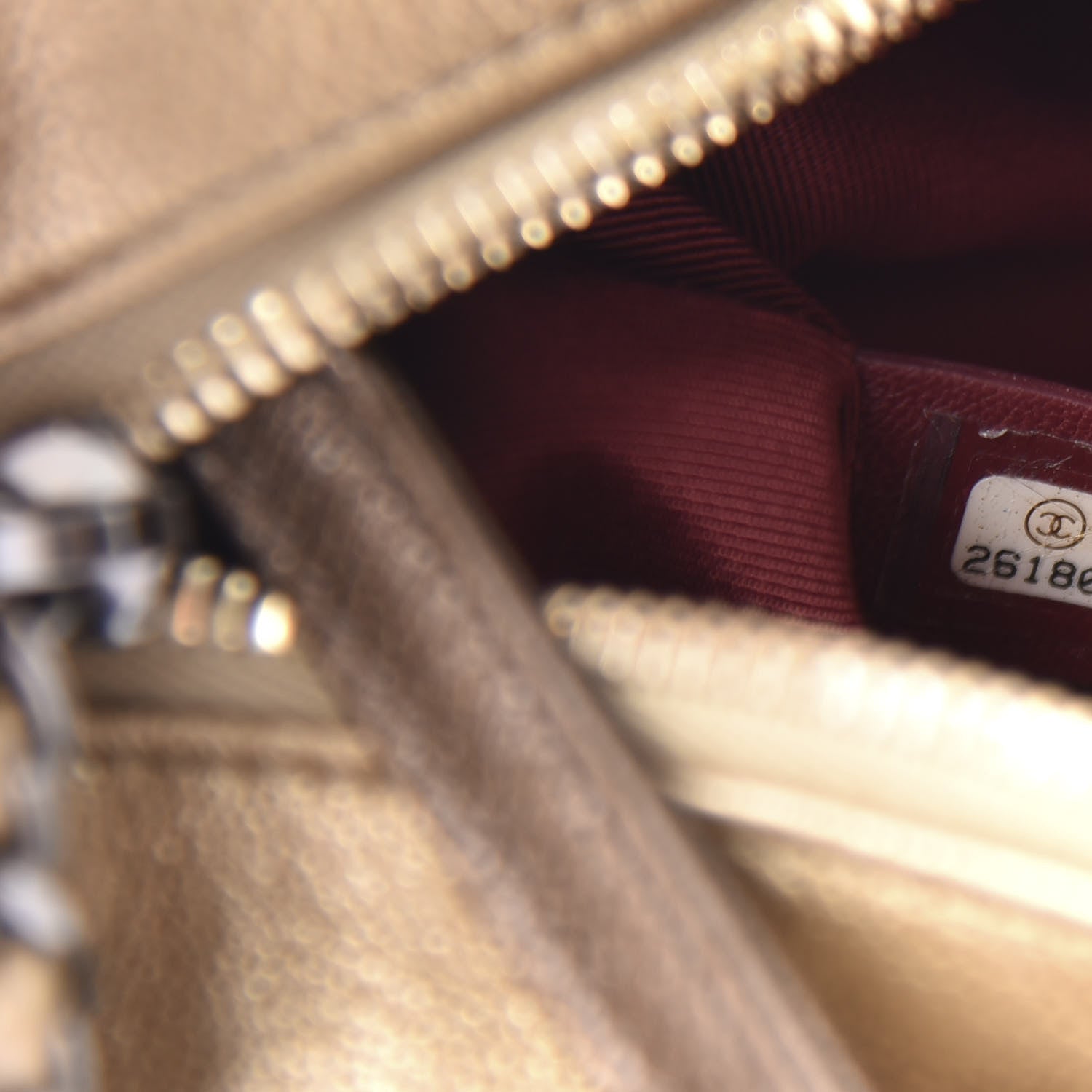 Chanel Metallic Goatskin Quilted Small Gabrielle Hobo Gold Bronze 9 of 12