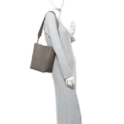 Celine Soft Grained Calfskin Small Sangle Bucket Bag Taupe 2 of 10