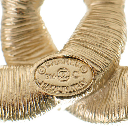 Chanel Crystal Twisted CC Earrings Gold 4 of 5
