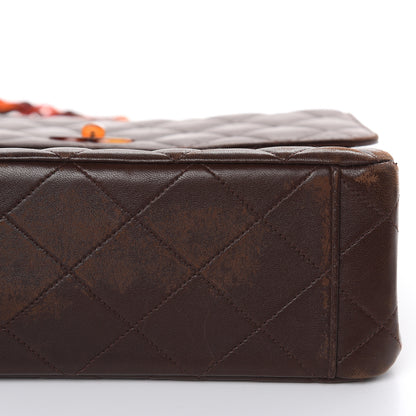 Chanel Lambskin Tortoise Square Chain Flap Brown 12 of 21