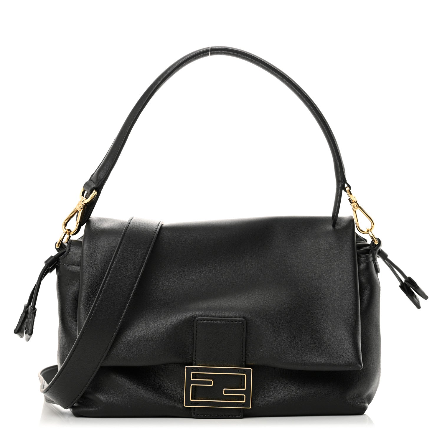 Fendi Nappa Medium Mamma Baguette Black 1 of 12