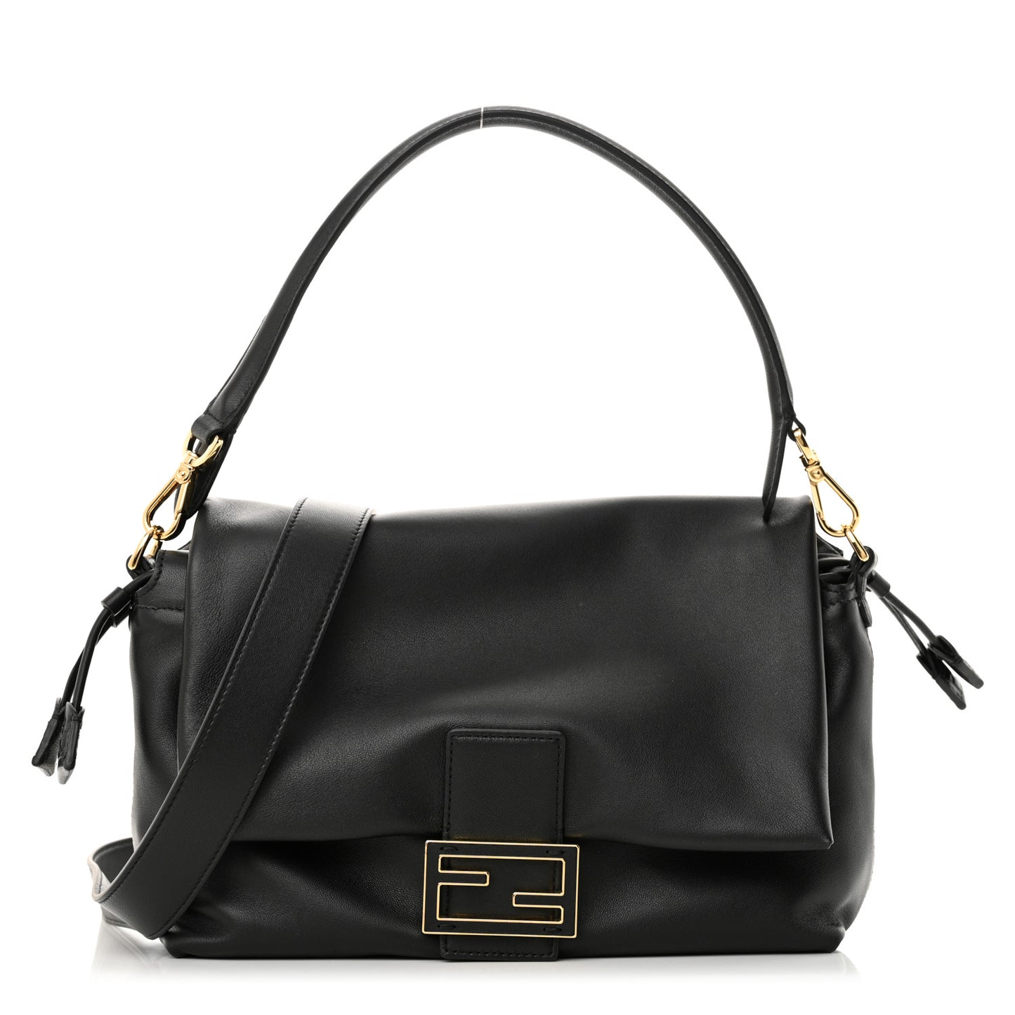 Nappa Medium Mamma Baguette Black