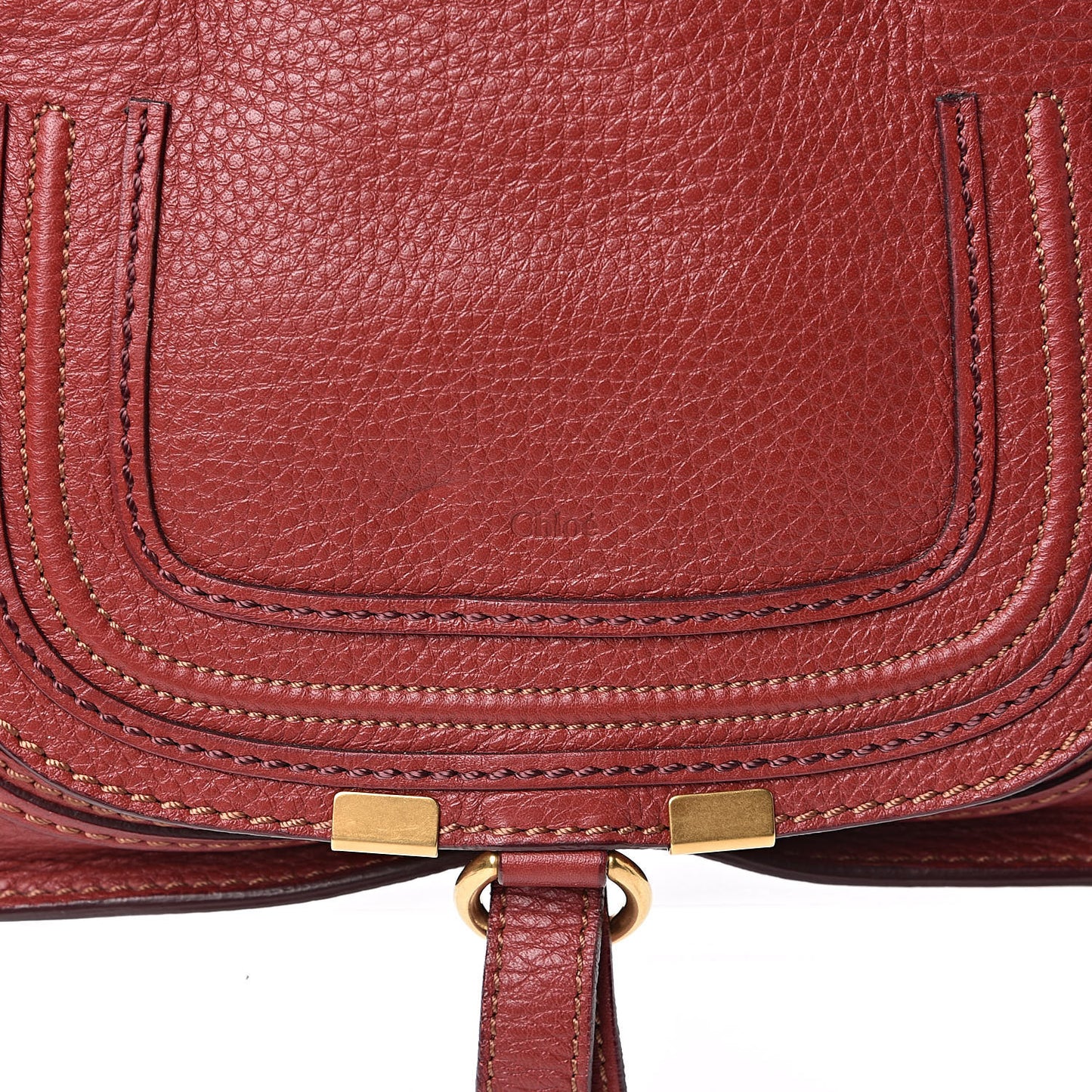 Calfskin Mini Marcie Satchel Garnet