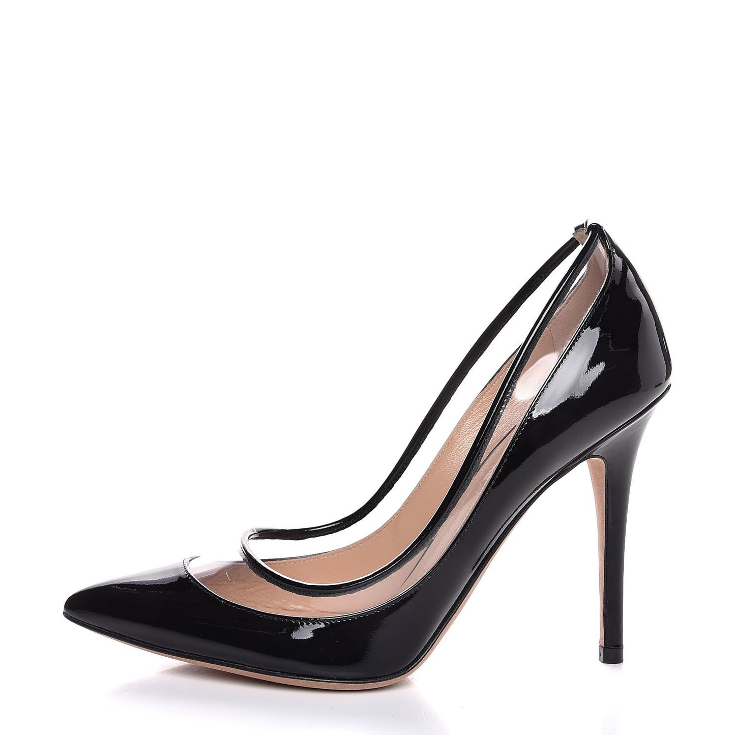 Patent PVC Dollybow Pumps 37 Black