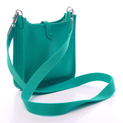 Hermes Taurillon Clemence Evelyne TPM Vert Verone 3 of 11