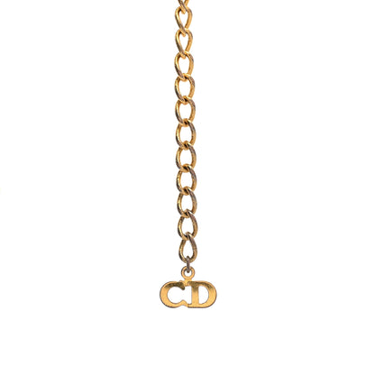 Christian Dior Metal Star Necklace Gold 4 of 5