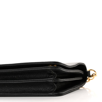 Prada Saffiano Lux Chain Wallet Black 9 of 12