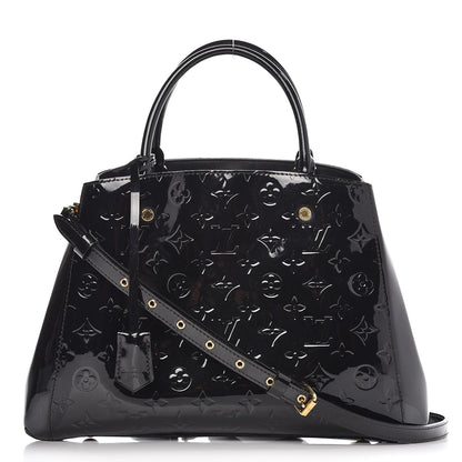 Louis Vuitton Vernis Montaigne MM Black 1 of 7
