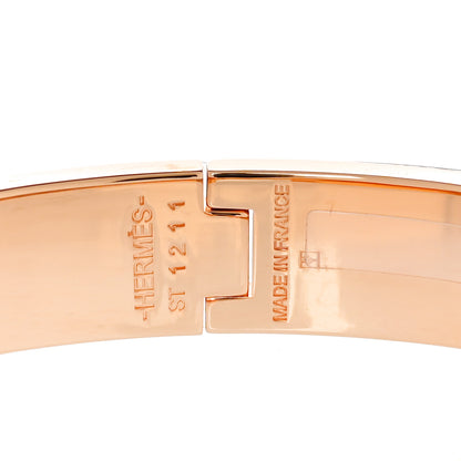 Hermes Enamel Narrow Clic Clac H Bracelet PM Orange Fruite 4 of 5