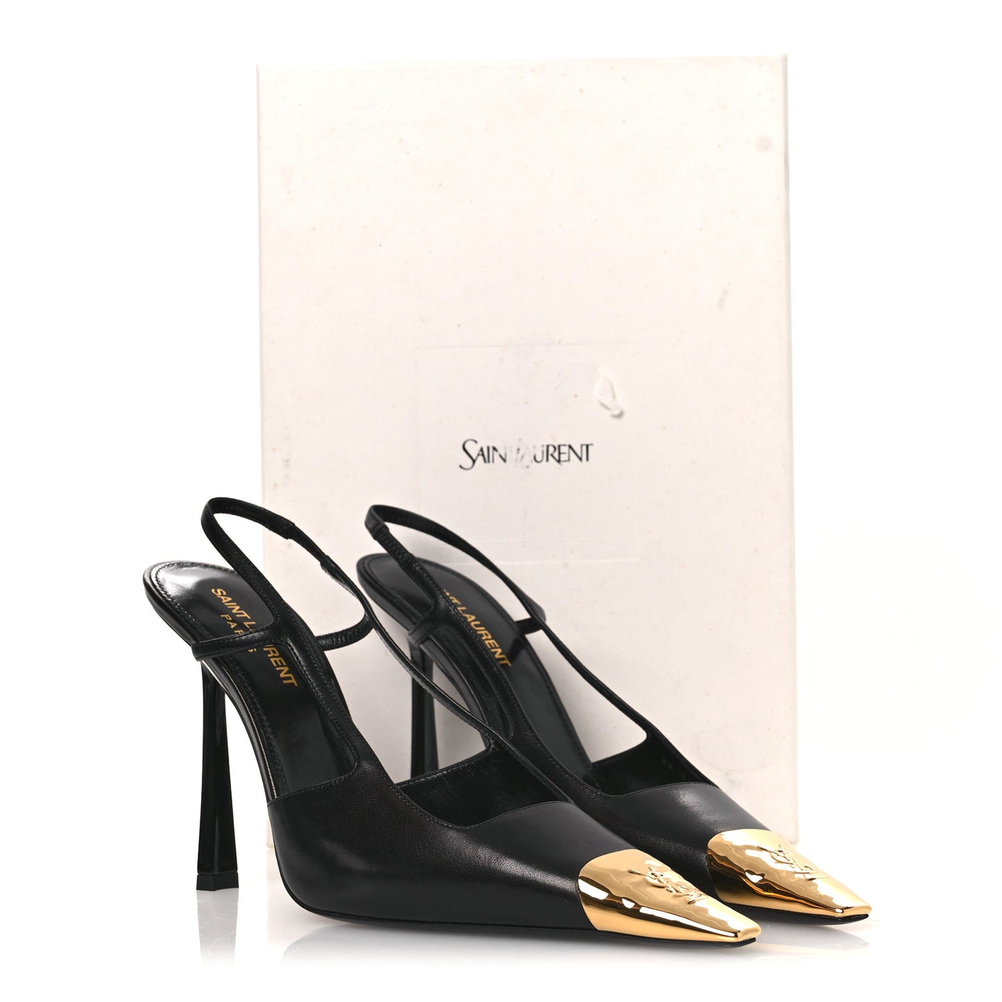 Smooth Calfskin Jeanne 110 Slingback Pumps 38 Black