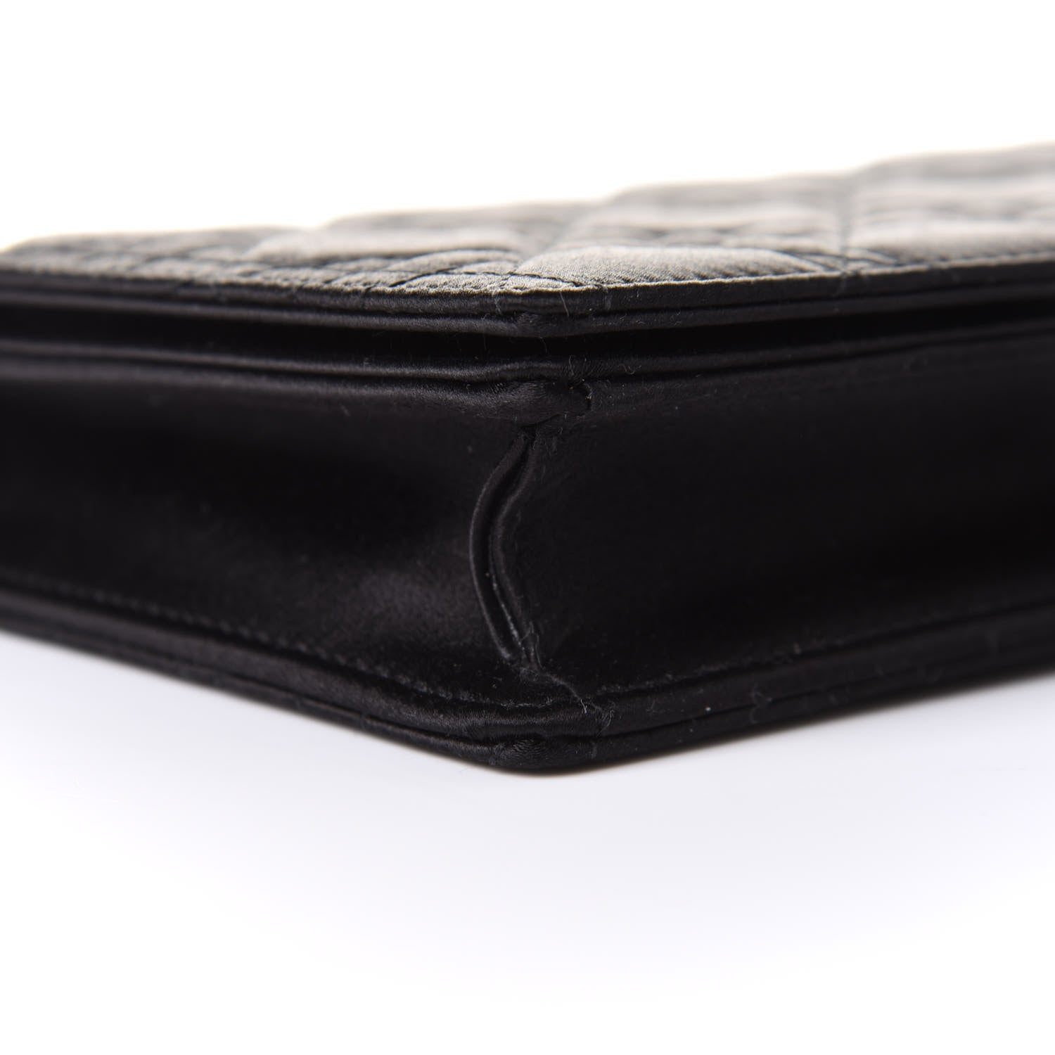 Christian Dior Satin Cannage Lady Dior Convertible Clutch Black 9 of 10