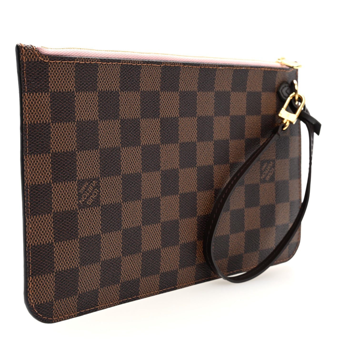 Damier Ebene Neverfull MM GM Pochette Rose Ballerine