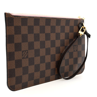 Louis Vuitton Damier Ebene Neverfull MM GM Pochette Rose Ballerine 3 of 6