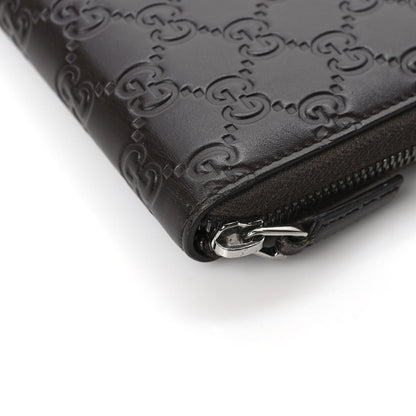 Gucci Guccissima Signature Zip Around Organizer Wallet Black 10 of 12
