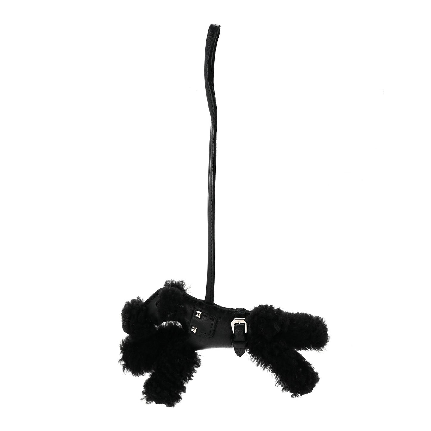 Milo Lambskin Shearling Budy Punk Charm  Black