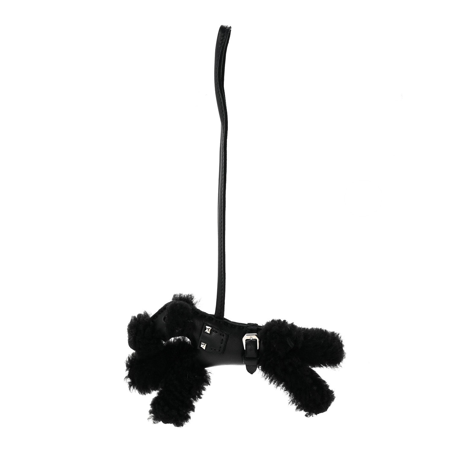 Hermes Milo Lambskin Shearling Budy Punk Charm  Black 1 of 3