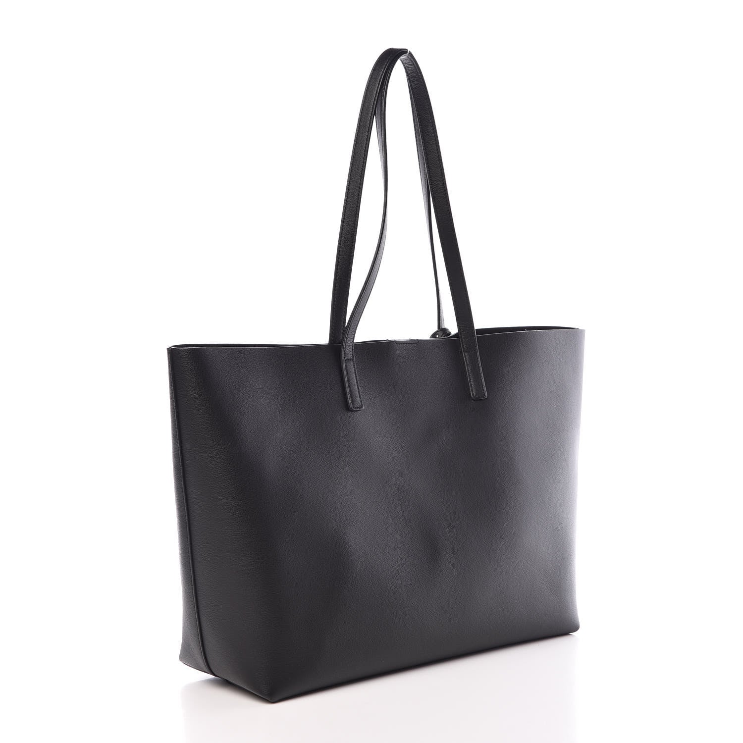 Saint Laurent Calfskin Large Shopping Tote Black 3 of 7