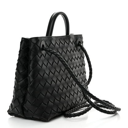 Bottega Veneta Nappa Intrecciato Small Andiamo Shoulder Bag Black 3 of 12
