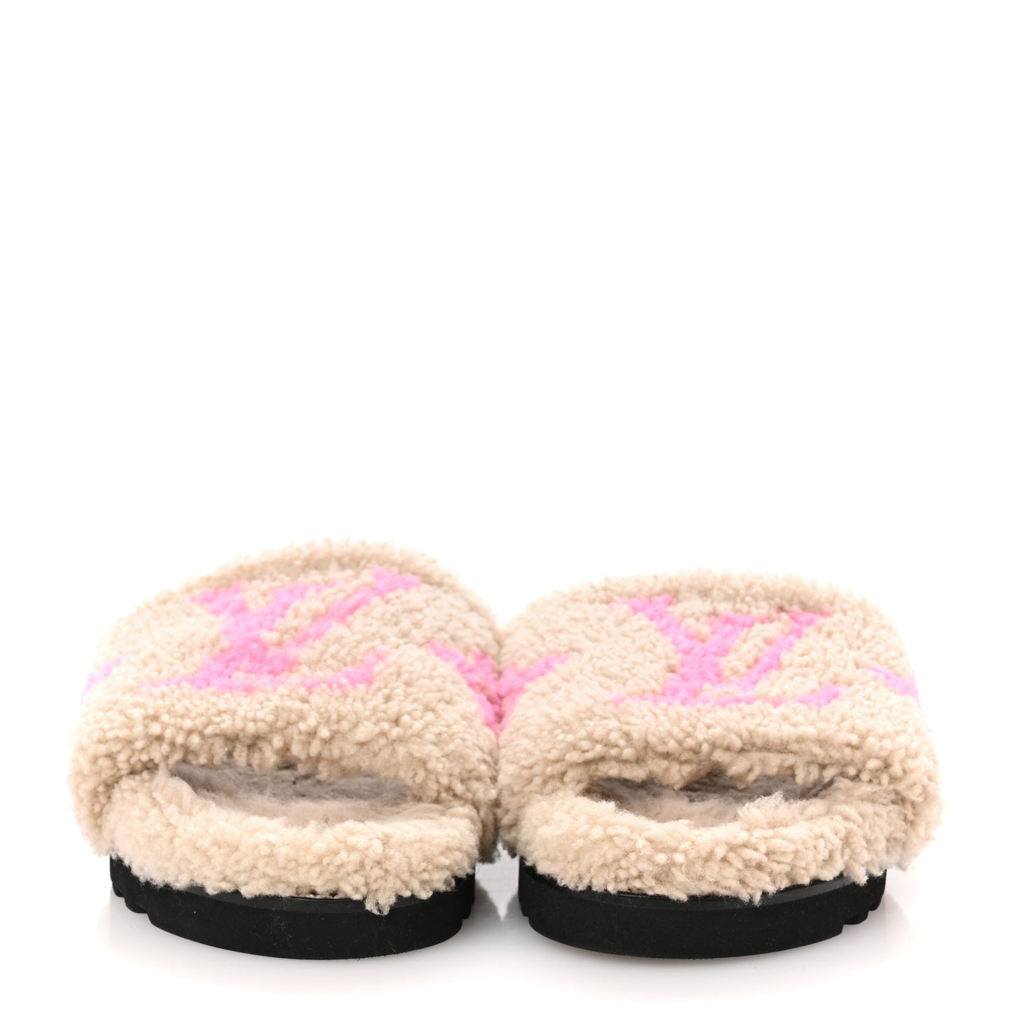 Shearling Paseo Flat Comfort Mule 38 Beige