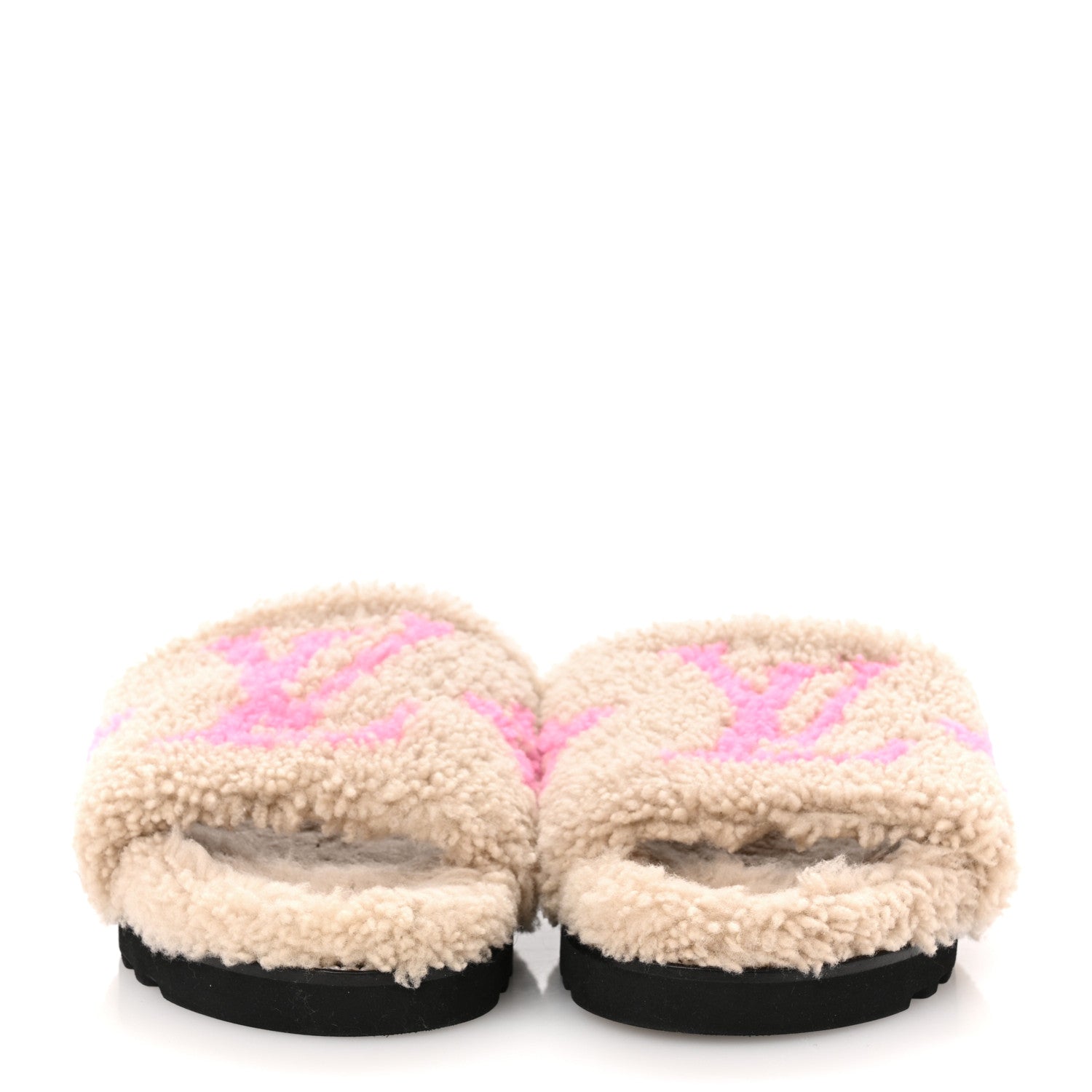 Louis Vuitton Shearling Paseo Flat Comfort Mule 38 Beige 3 of 10