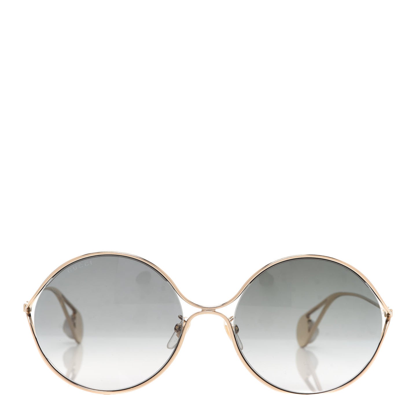 Round Pearl Tip Sunglasses GG0253SA Gold