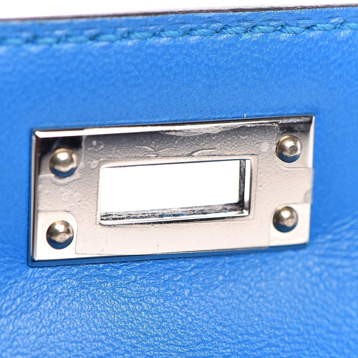 Chevre Mysore Mini Kelly Sellier 20 Bleu Zanzibar