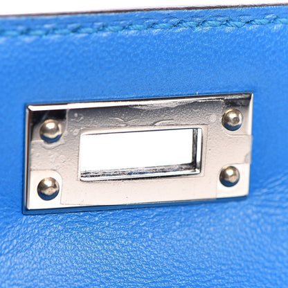Hermes Chevre Mysore Mini Kelly Sellier 20 Bleu Zanzibar 22 of 30