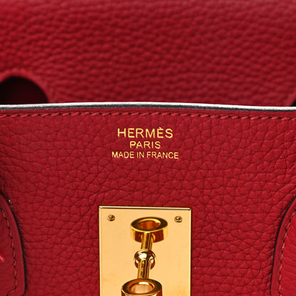 Hermes Taurillon Clemence Birkin 35 Rouge Grenat 6 of 15