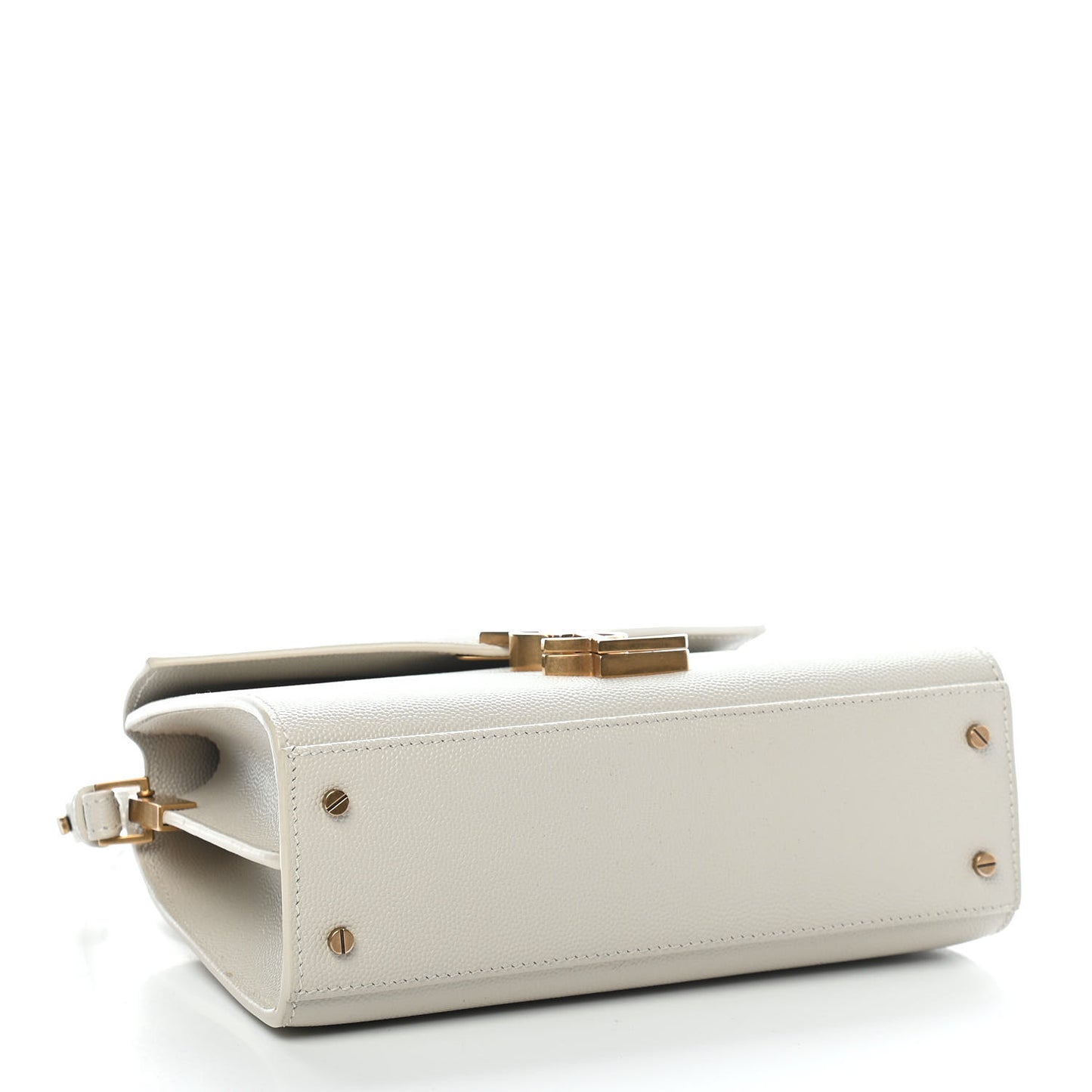 Grain de Poudre Mini Classic Monogram Cassandra Top Handle Crema Soft Rouge Legion
