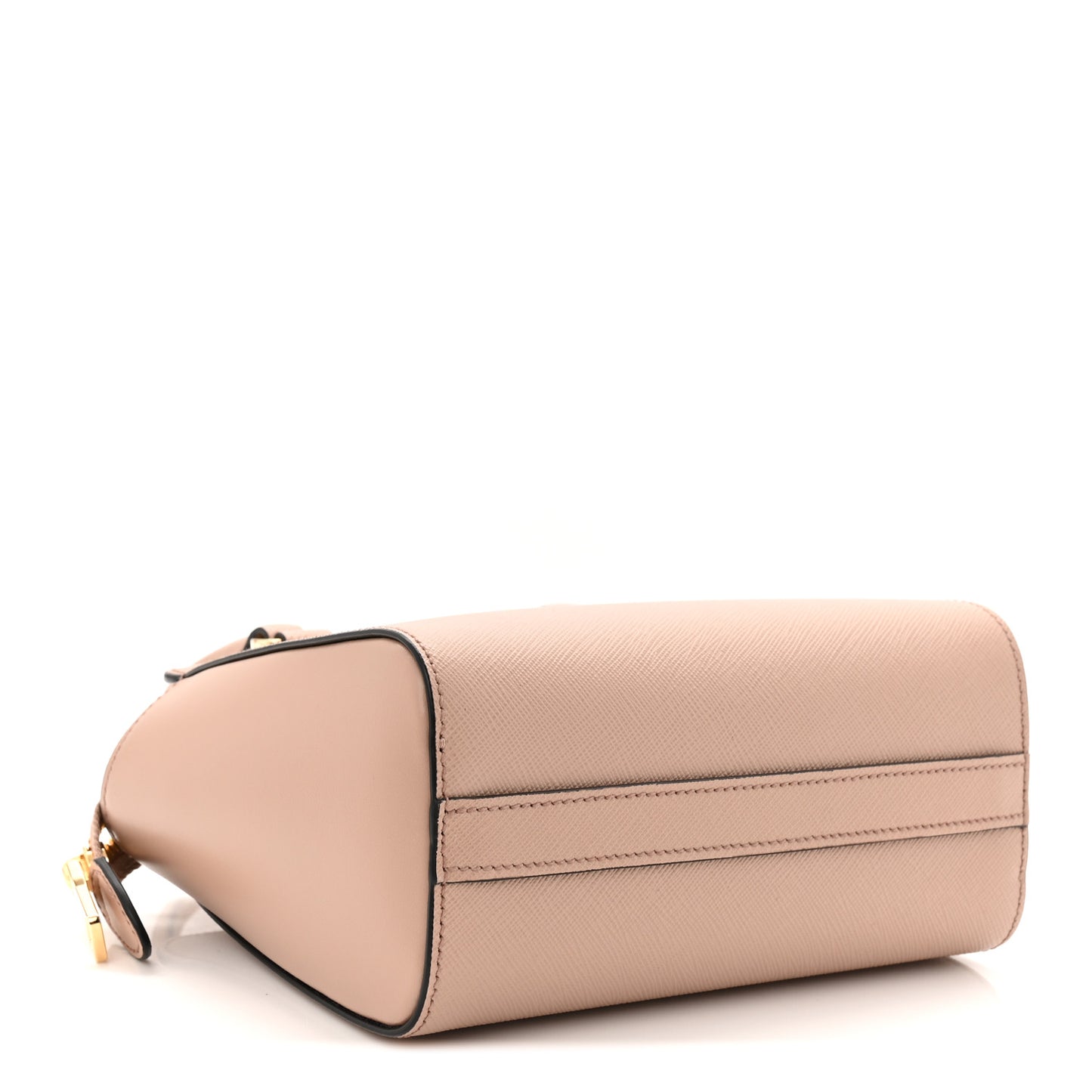 Saffiano Soft Calfskin Mini Zippered Tote Cipria